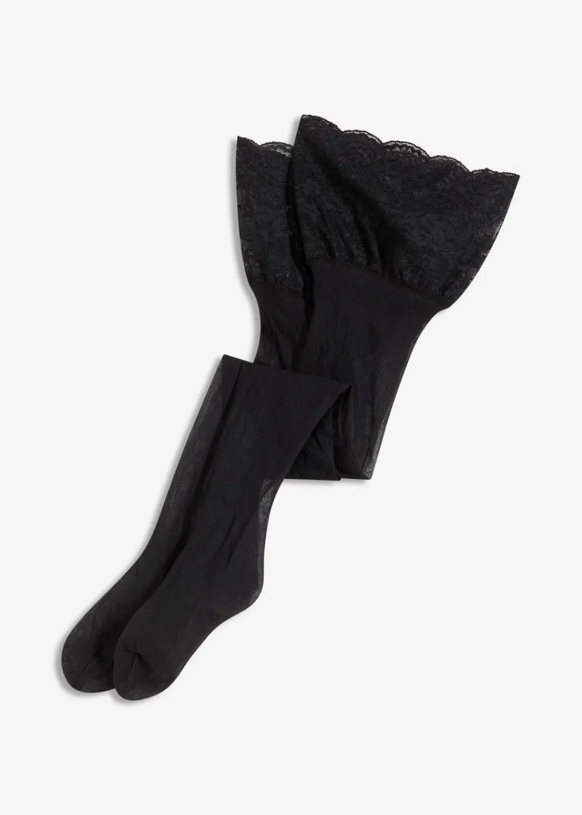 bonprix Wäsche·Socken & Strumpfhosen|Wäsche·Erotikwäsche^Strapsstrümpfe mit Spitze 20 DEN schwarz