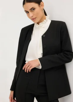 bonprix Bekleidung·Basics|Blazer^Stretch Blazer aus Bengalin schwarz