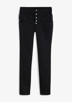 bonprix Bekleidung·Kleider|Hosen^Stretch- Twillhose schwarz