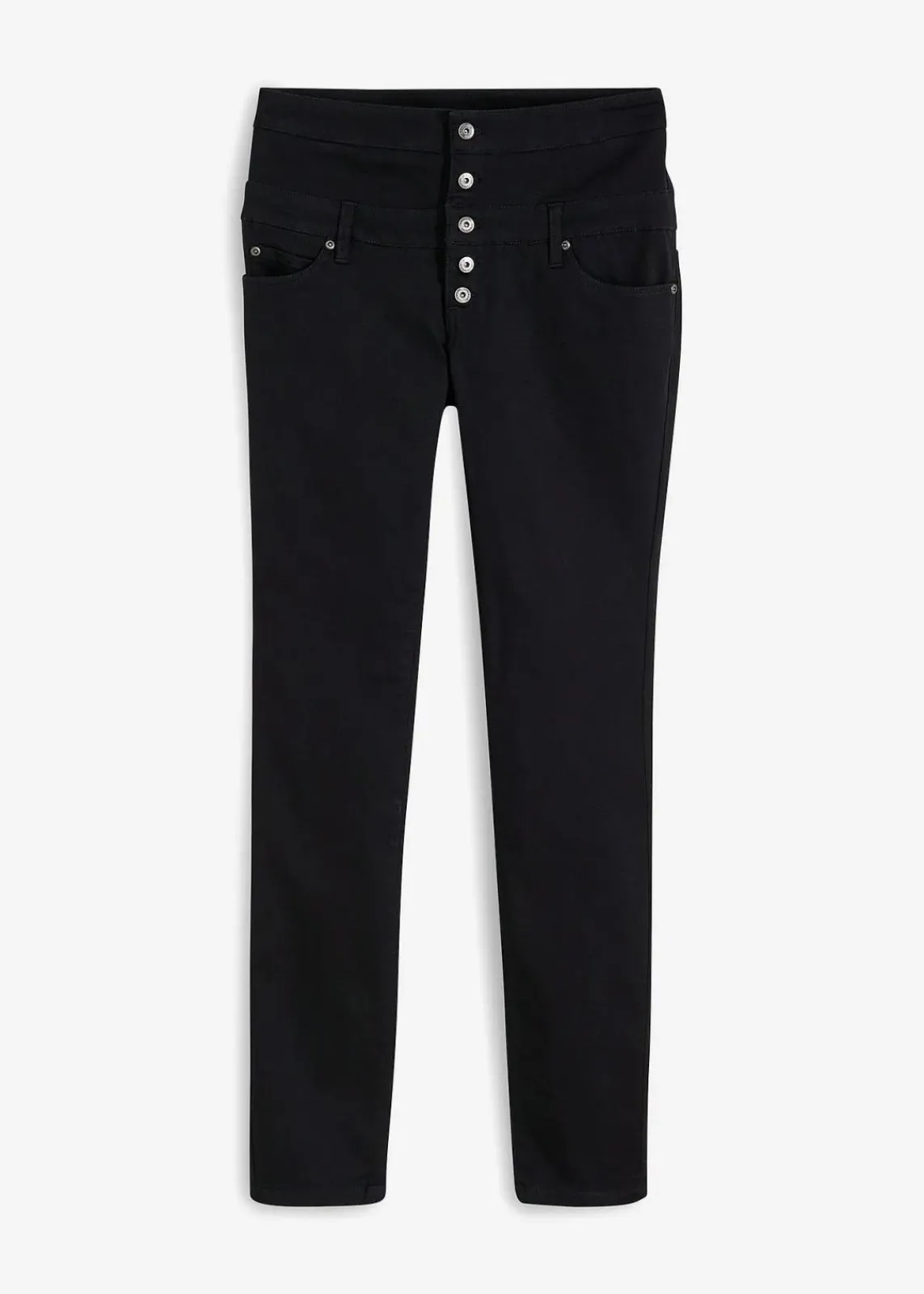 bonprix Bekleidung·Kleider|Hosen^Stretch- Twillhose schwarz