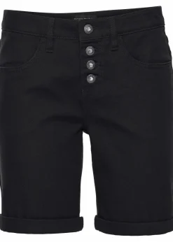 bonprix Bekleidung·Outdoorbekleidung|Bekleidung·Kleider^Stretch-Bermuda schwarz
