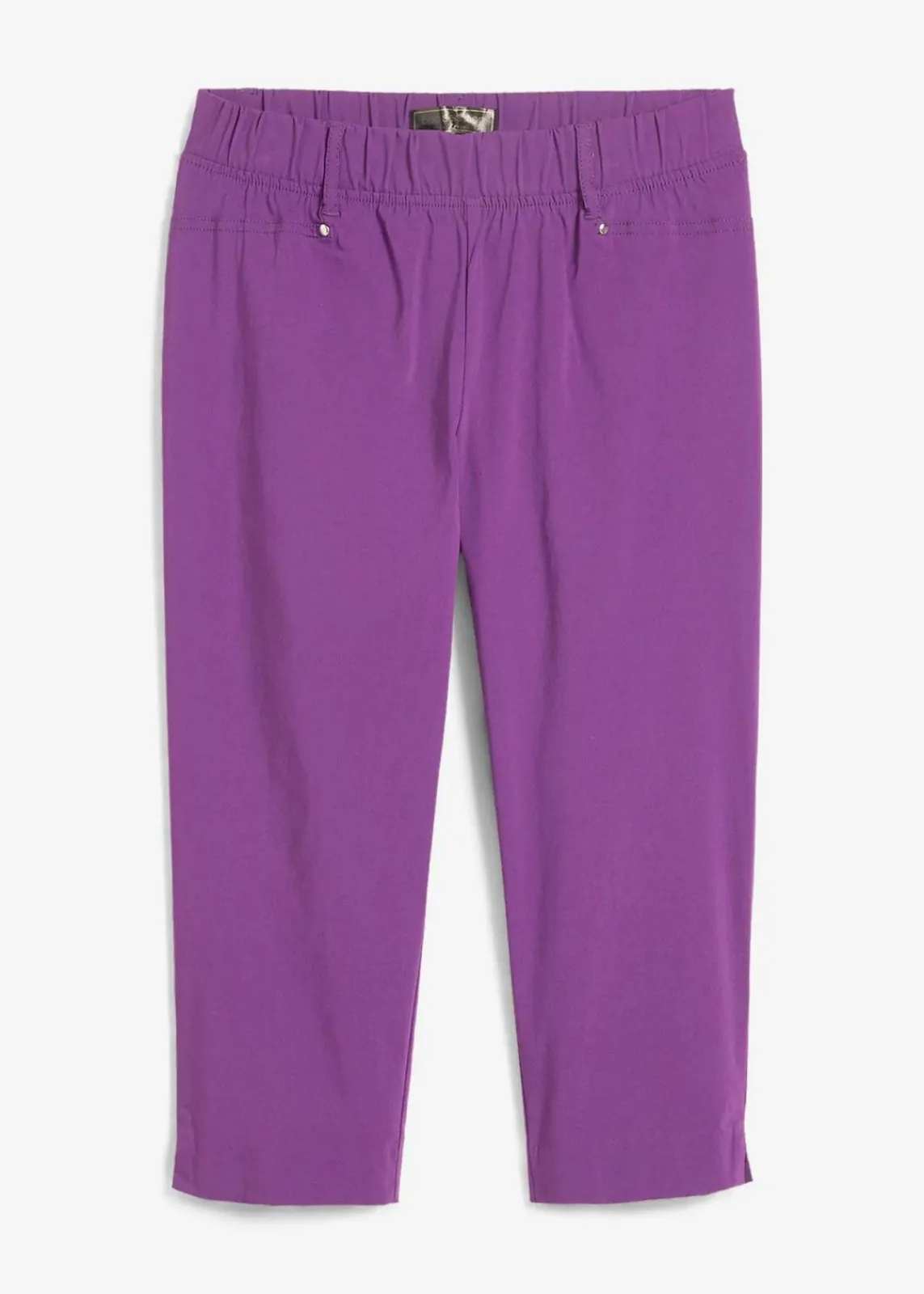 bonprix Hosen^Stretchcapri mit Schlupfbund tiefviolett