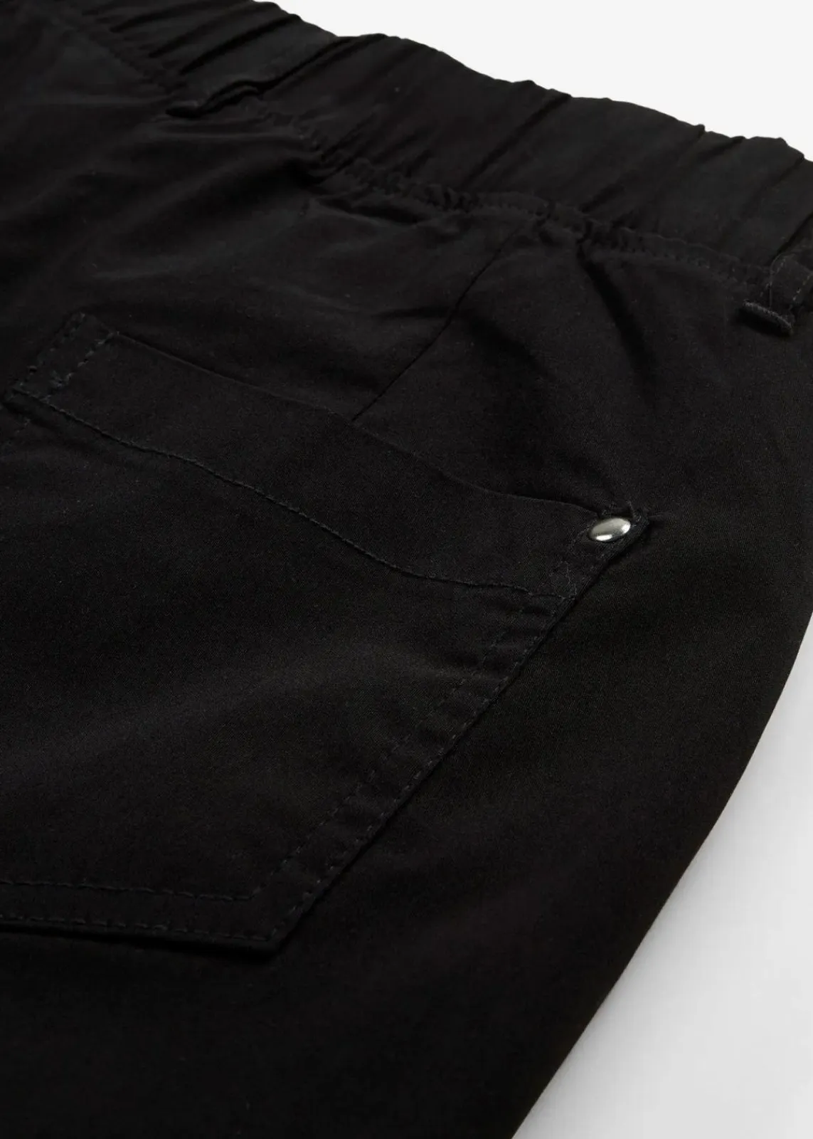 bonprix Hosen^Stretchcapri mit Schlupfbund schwarz