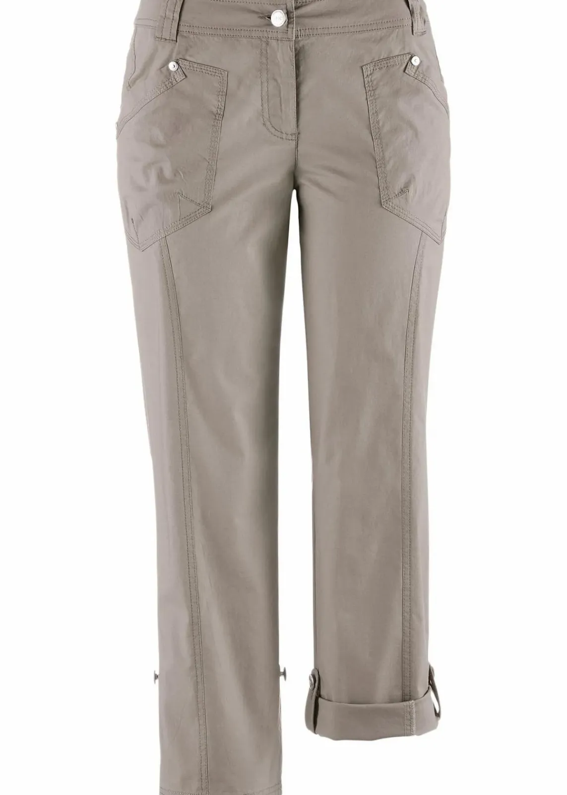 bonprix Bekleidung·Kleider|Hosen^Stretch-Cargo-Hose, 3/4-Länge naturstein