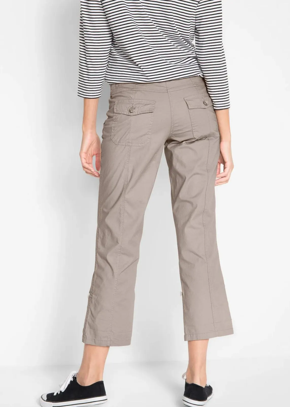 bonprix Bekleidung·Kleider|Hosen^Stretch-Cargo-Hose, 3/4-Länge naturstein