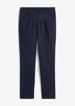 bonprix Kurzgrößen|Hosen^Stretch-Chinohose dunkelblau