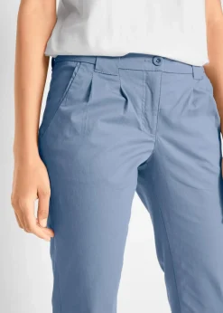 bonprix Kurzgrößen|Hosen^Stretch-Chinohose mattblau