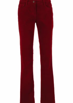 bonprix Hosen|Bekleidung·Kleider^Stretch-Cordhose, Bootcut kastanienrot