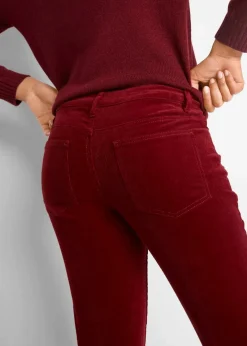 bonprix Hosen|Bekleidung·Kleider^Stretch-Cordhose, Bootcut kastanienrot