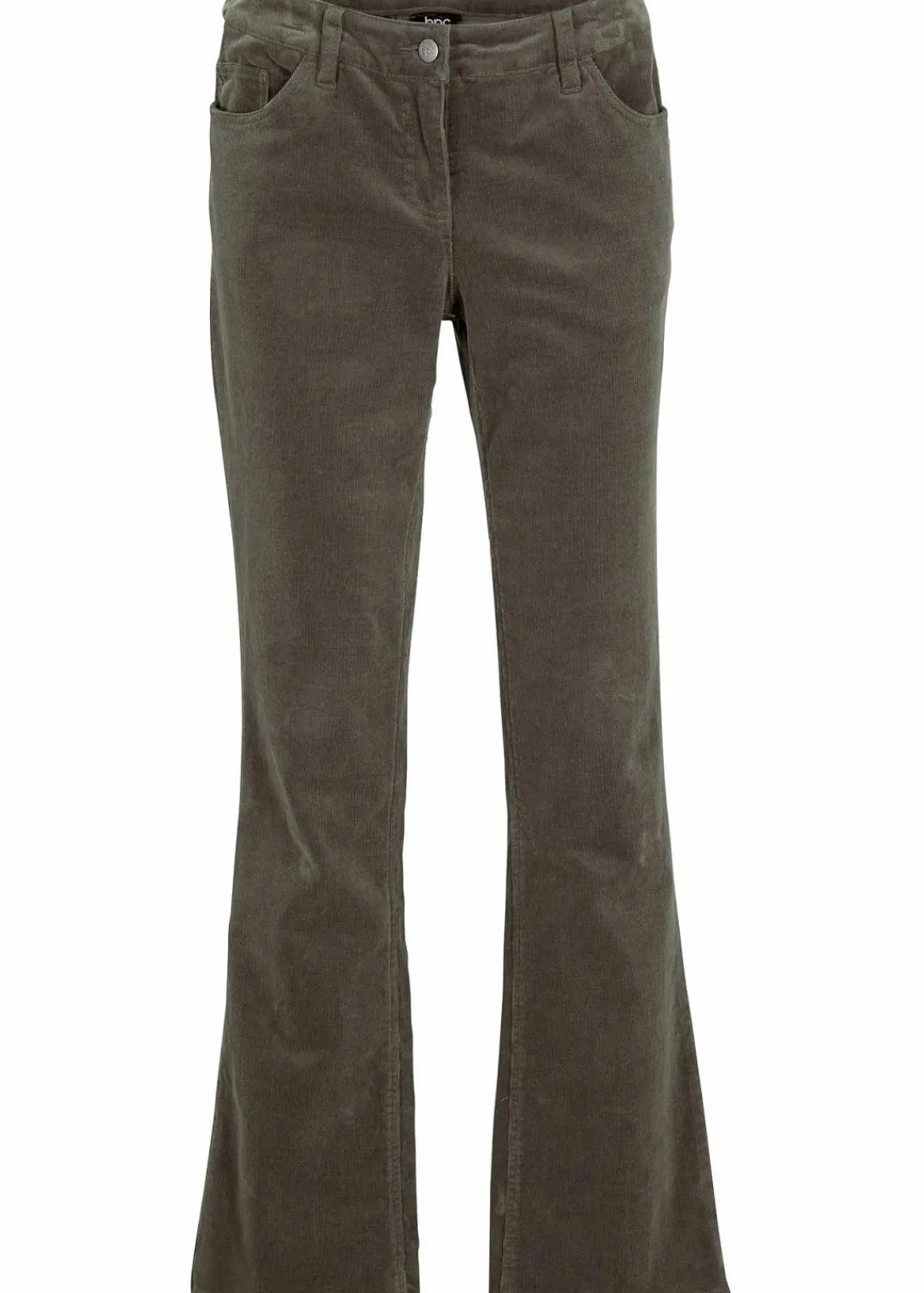 bonprix Hosen|Bekleidung·Kleider^Stretch-Cordhose, Bootcut dunkeloliv