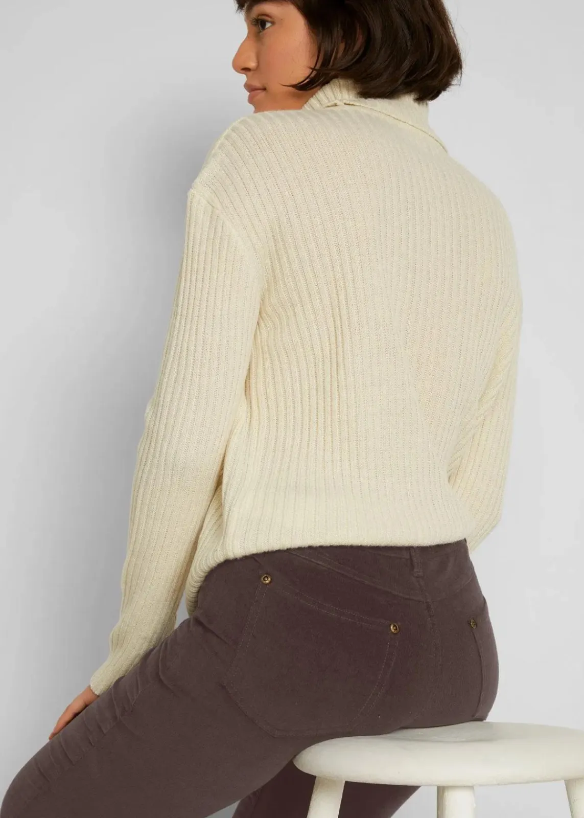 bonprix Hosen|Bekleidung·Kleider^Stretch-Cordhose, Skinny dunkelbraun