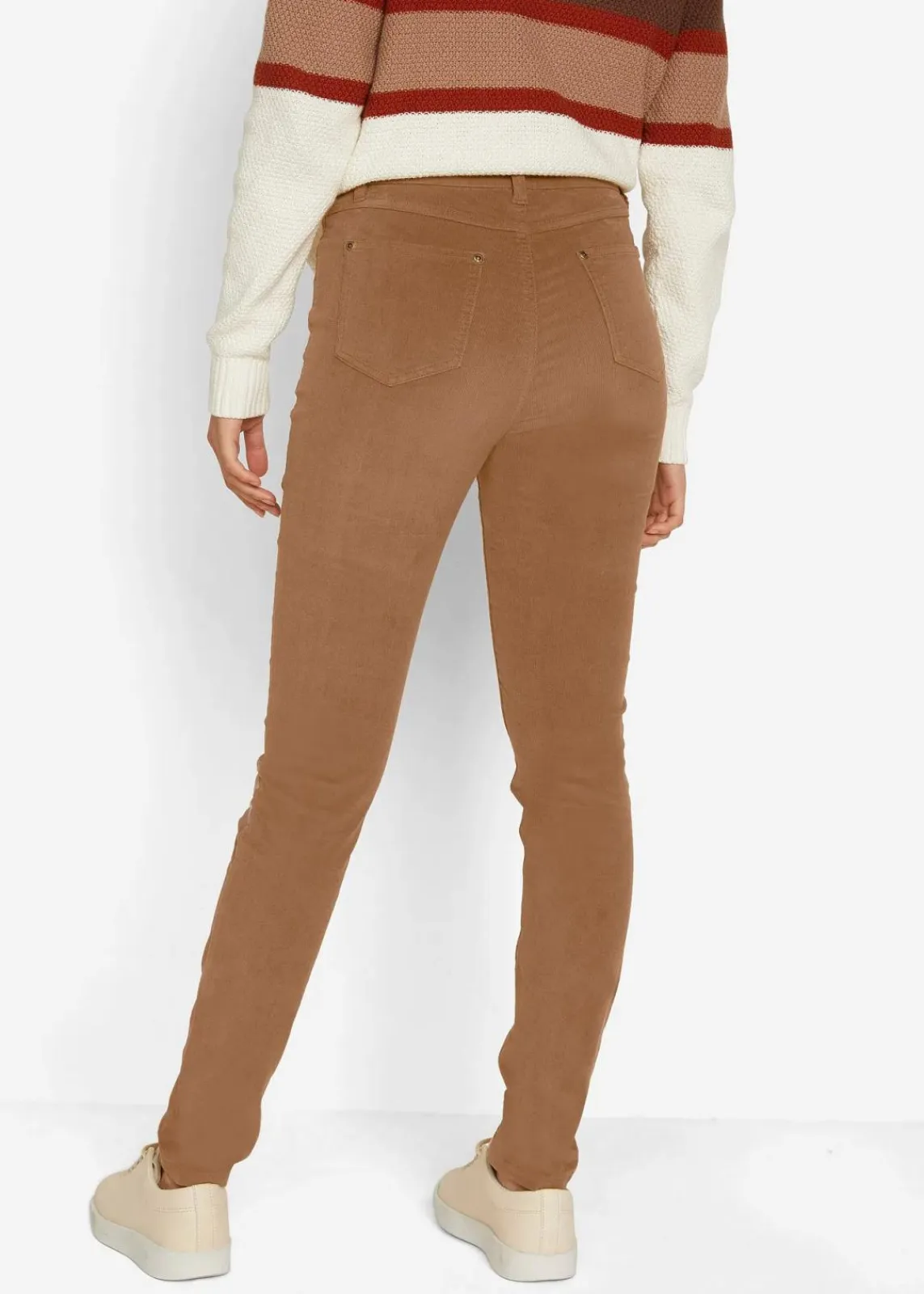 bonprix Bekleidung·Kleider|Hosen^Stretch-Cordhose, Skinny cognac braun
