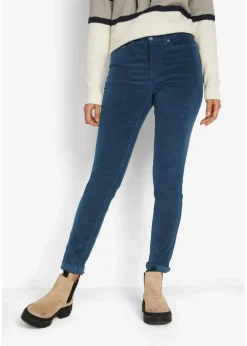bonprix Hosen|Bekleidung·Kleider^Stretch-Cordhose, Skinny dunkelblau