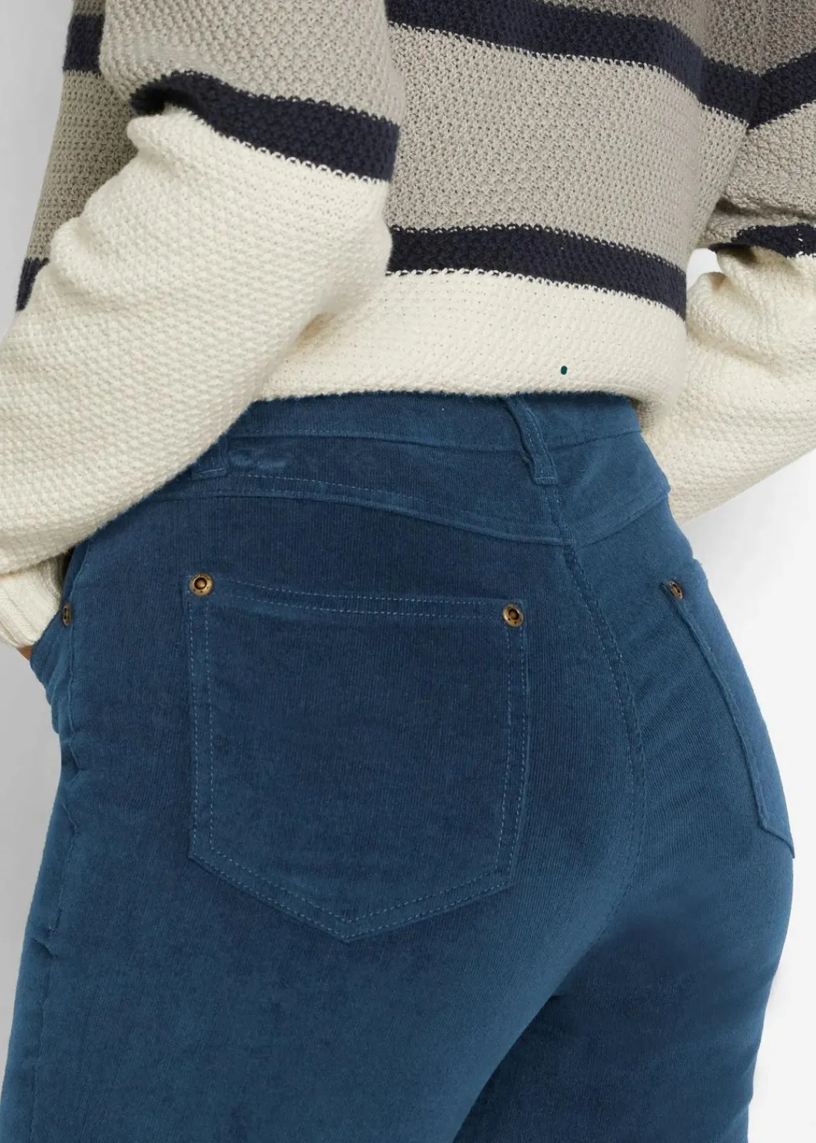 bonprix Hosen|Bekleidung·Kleider^Stretch-Cordhose, Skinny dunkelblau