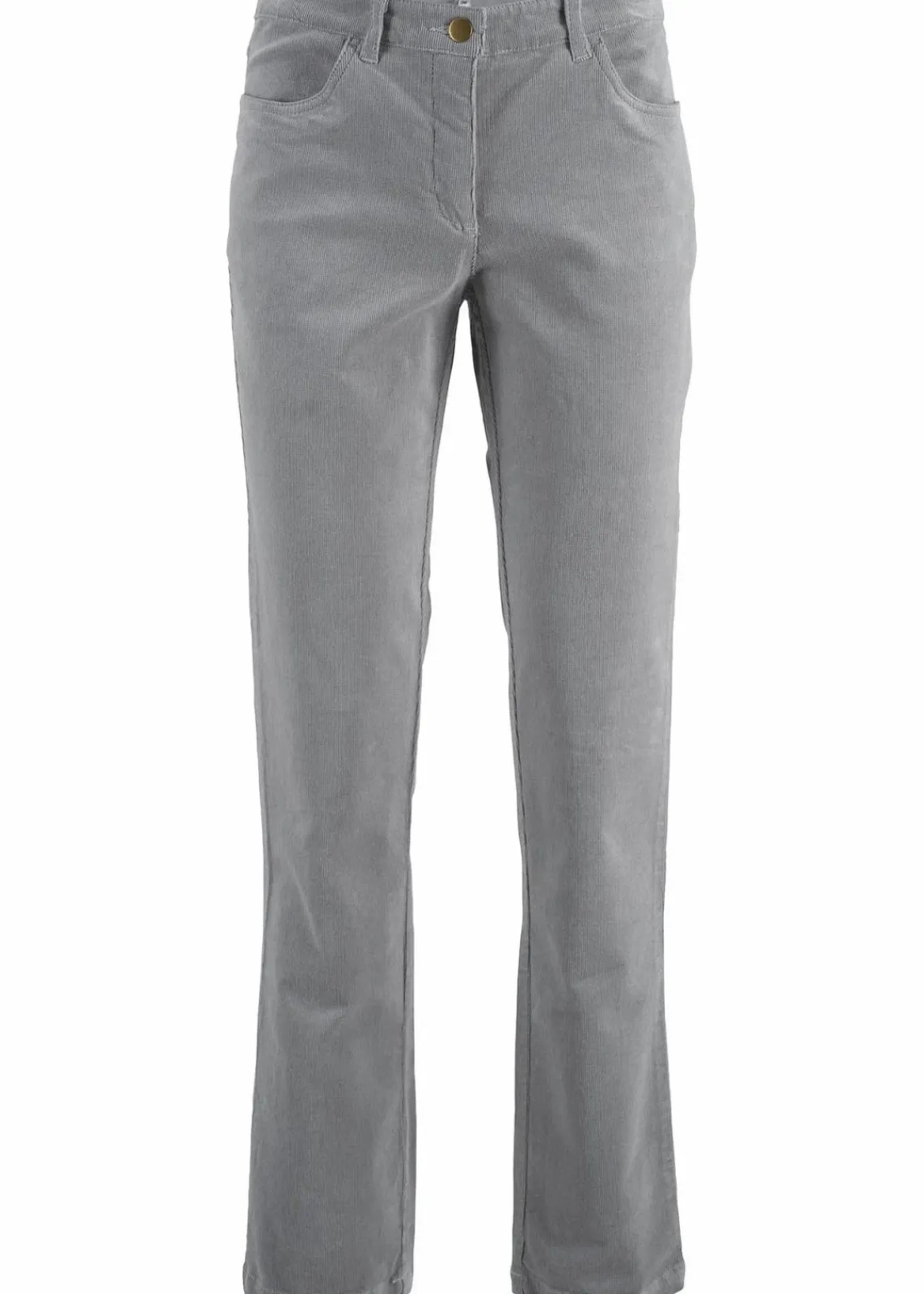 bonprix Hosen|Bekleidung·Kleider^Stretch-Cordhose, Straight grau