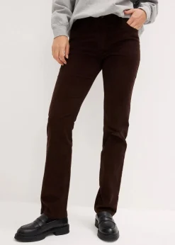bonprix Hosen|Bekleidung·Kleider^Stretch-Cordhose, Straight dunkelbraun