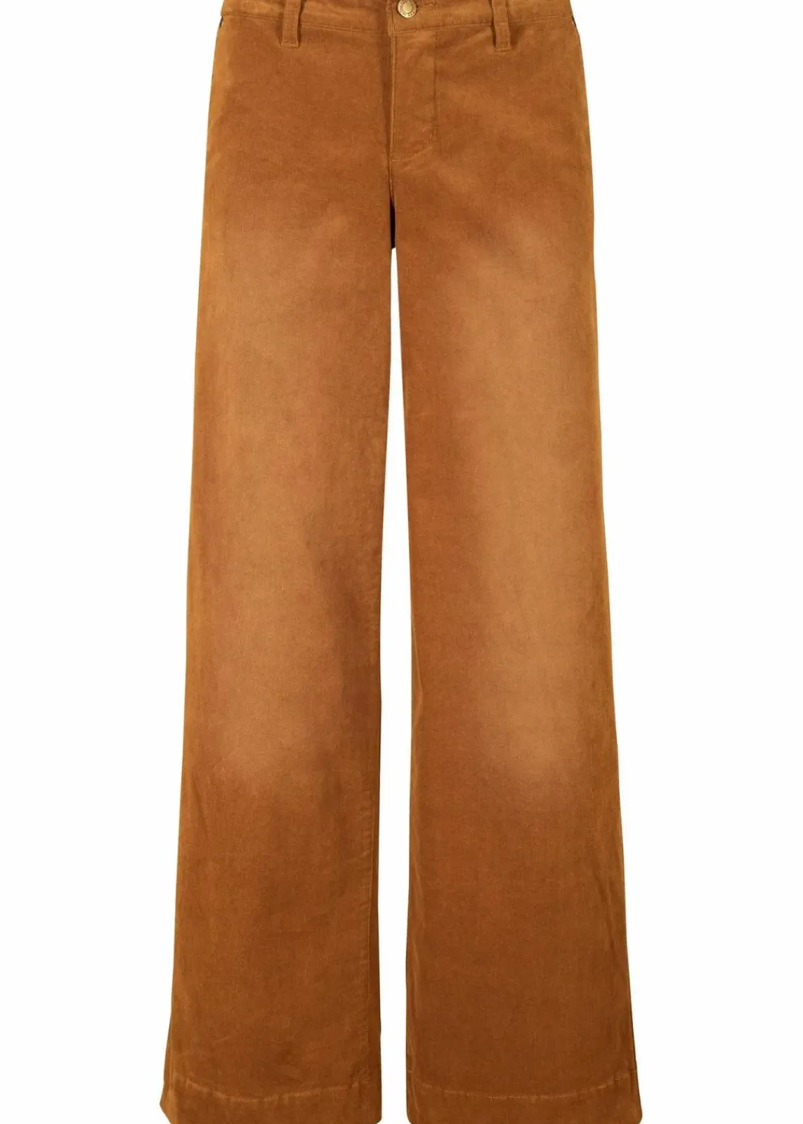 bonprix Hosen|Bekleidung·Kleider^Stretch-Cordhose, Wide cognac braun used