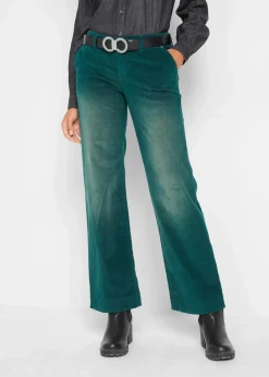 bonprix Bekleidung·Kleider|Hosen^Stretch-Cordhose, Wide ahornrot