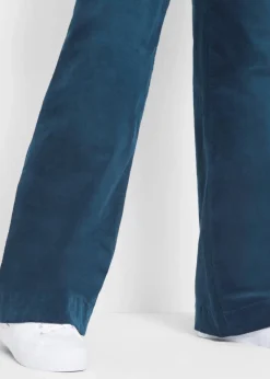 bonprix Hosen|Bekleidung·Kleider^Stretch-Cordhose, Wide dunkelblau used