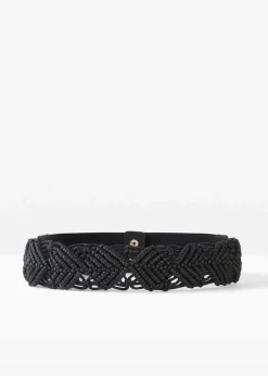 bonprix Gürtel|Schuhe & Accessoires In Spezialgrößen·Gürtel^Stretchgürtel schwarz