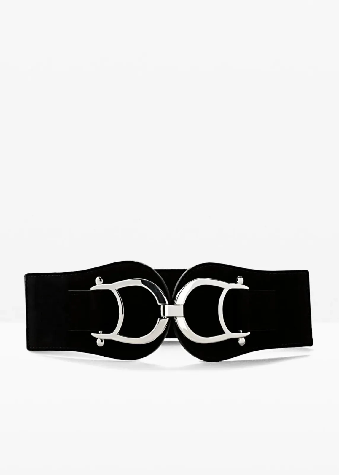 bonprix Gürtel|Schuhe & Accessoires In Spezialgrößen·Gürtel^Stretchgürtel mit auffälliger Schnalle schwarz