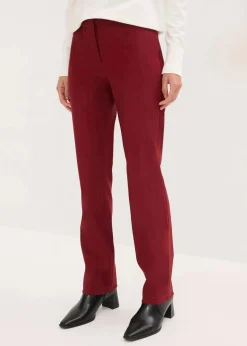 bonprix Kurzgrößen|Bekleidung·Kleider^Stretch-Hose rubinrot