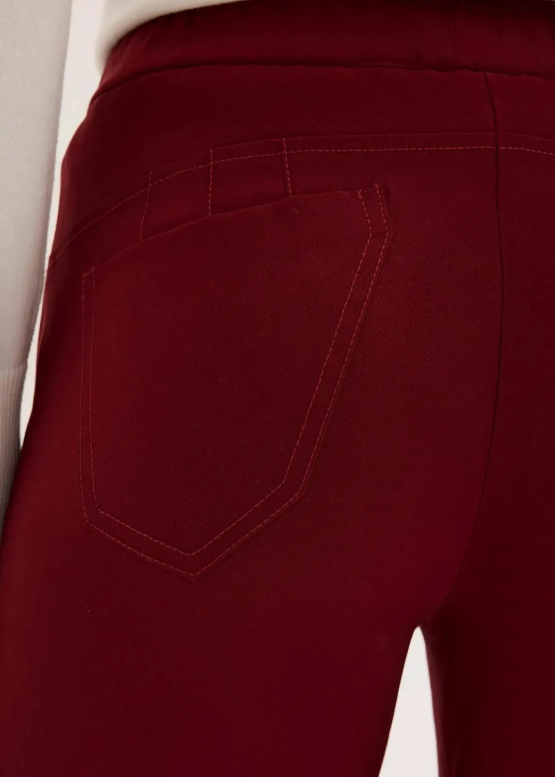 bonprix Kurzgrößen|Bekleidung·Kleider^Stretch-Hose rubinrot