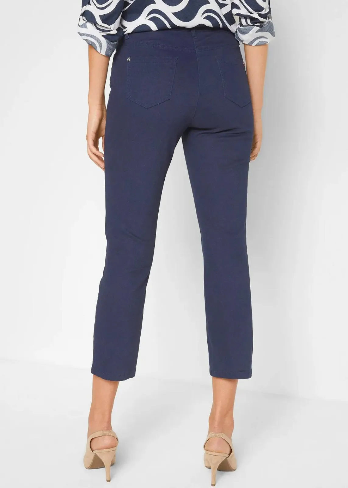 bonprix Hosen|Bekleidung·Kleider^7/8-Stretchhose dunkelblau
