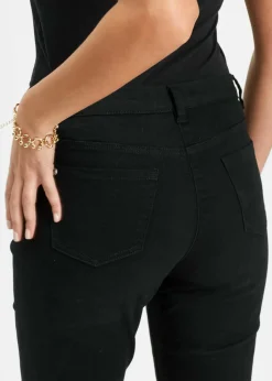 bonprix Hosen|Bekleidung·Kleider^7/8-Stretchhose schwarz
