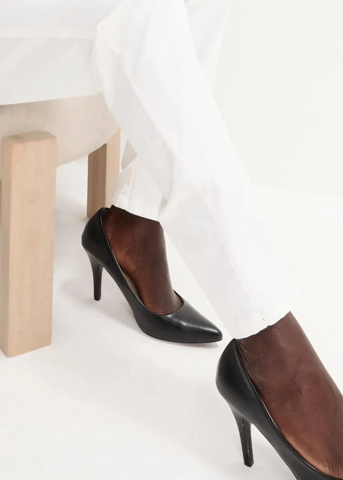 bonprix Kurzgrößen|Bekleidung·Kleider^Stretchhose weiß