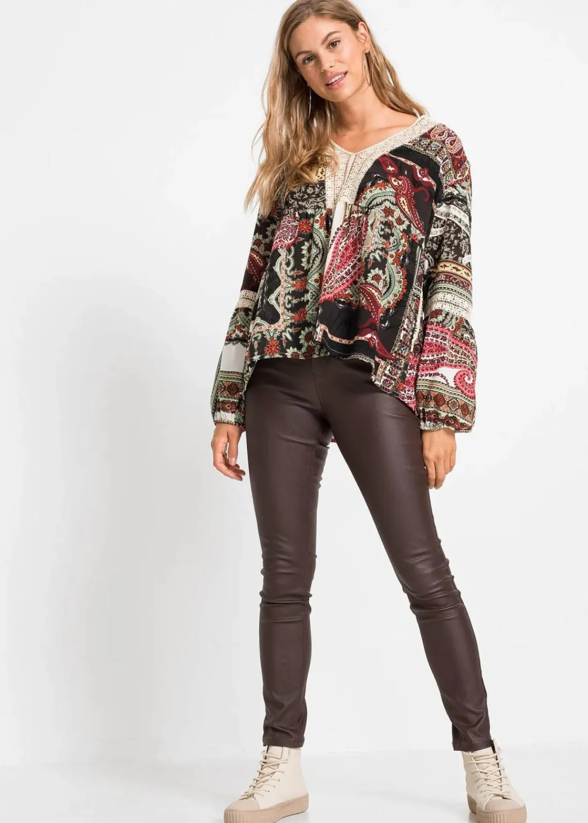 bonprix Bekleidung·Kleider|Hosen^Stretch-Hose aus Viskose-Mix braun