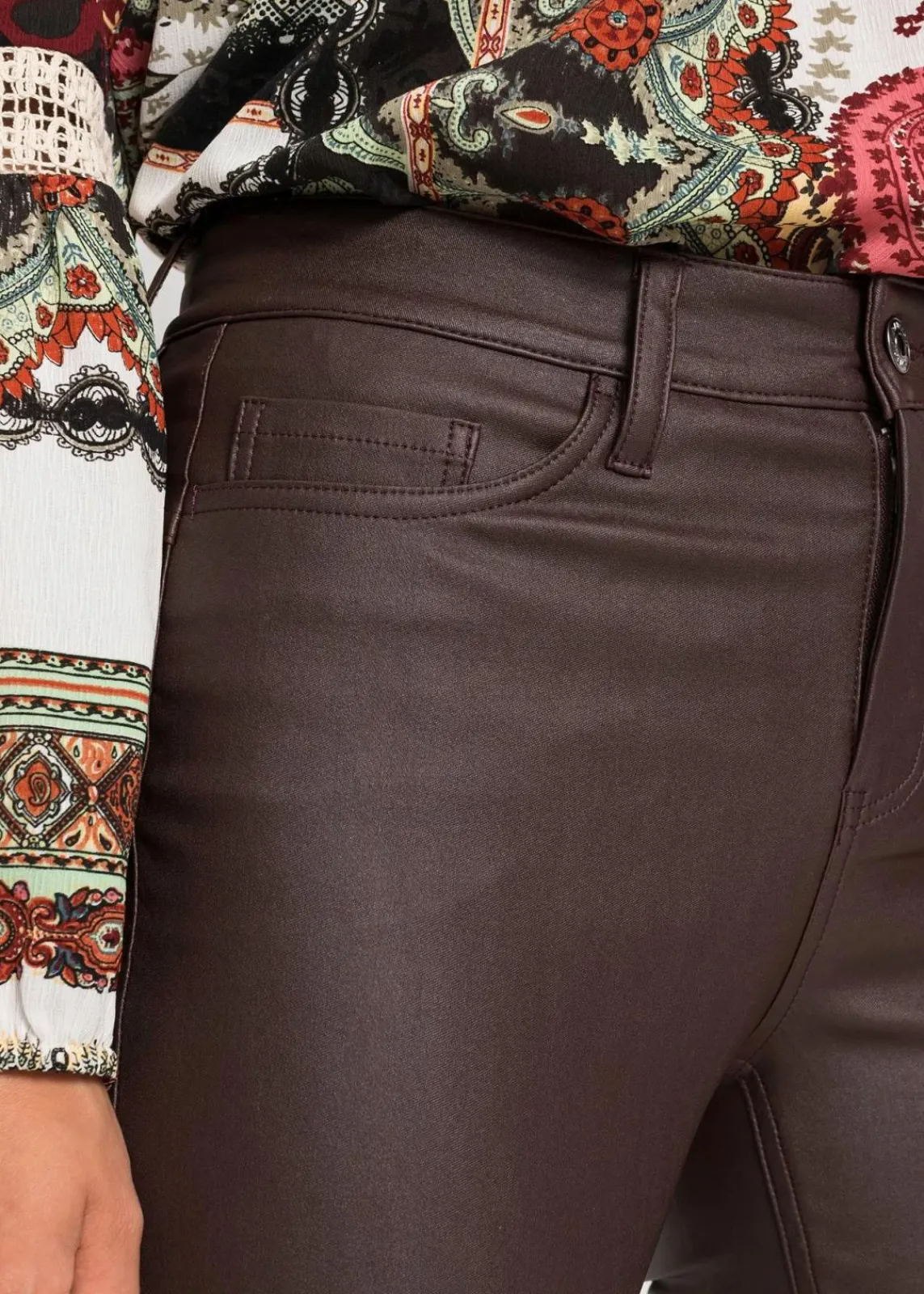 bonprix Bekleidung·Kleider|Hosen^Stretch-Hose aus Viskose-Mix braun
