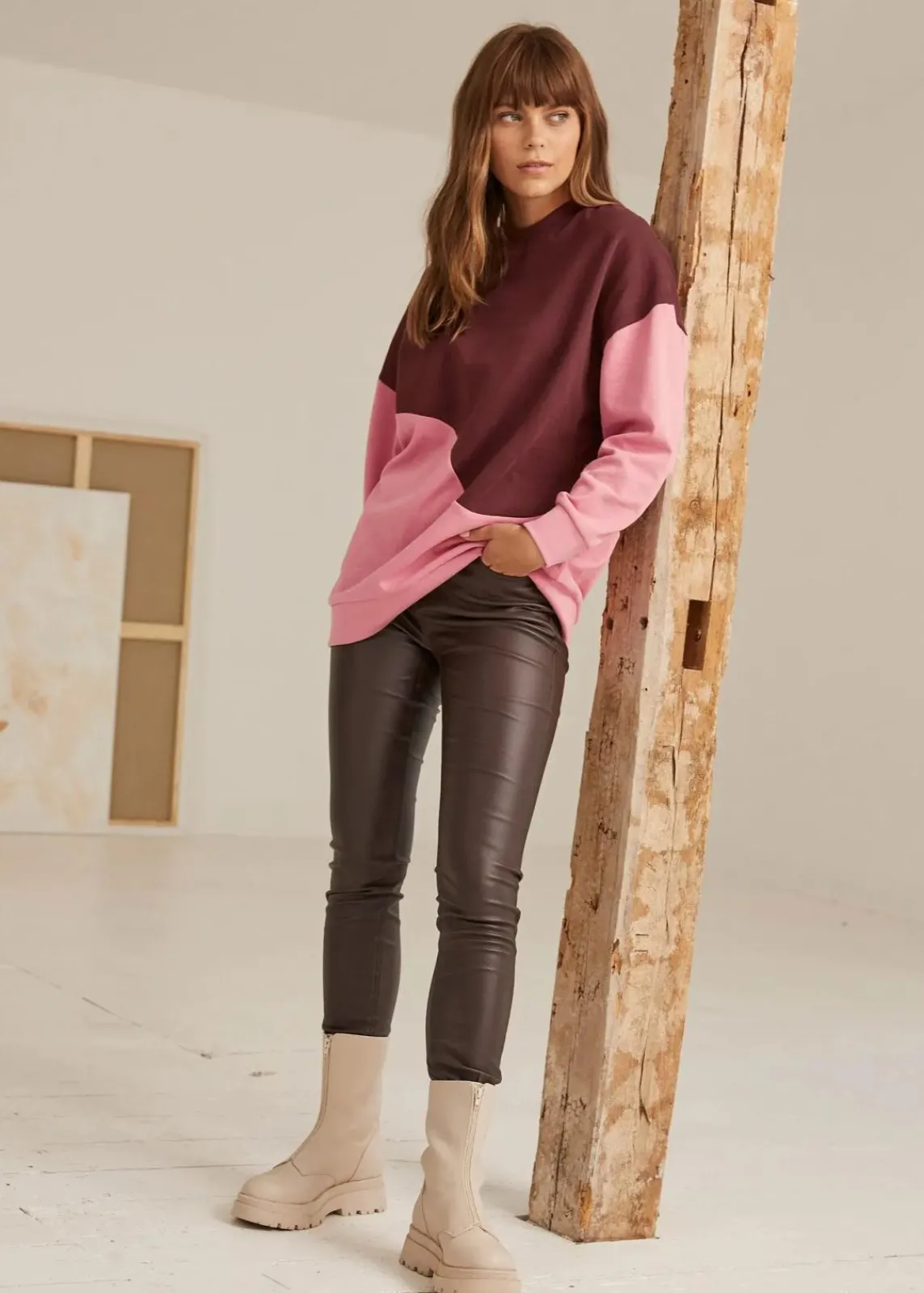 bonprix Bekleidung·Kleider|Hosen^Stretch-Hose aus Viskose-Mix braun