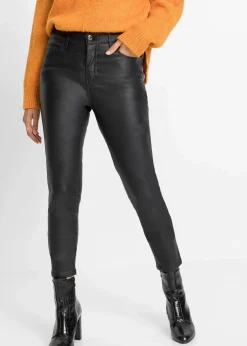 bonprix Hosen|Bekleidung·Kleider^Stretch-Hose aus Viskose-Mix schwarz