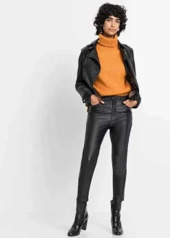 bonprix Hosen|Bekleidung·Kleider^Stretch-Hose aus Viskose-Mix schwarz