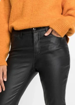 bonprix Hosen|Bekleidung·Kleider^Stretch-Hose aus Viskose-Mix schwarz