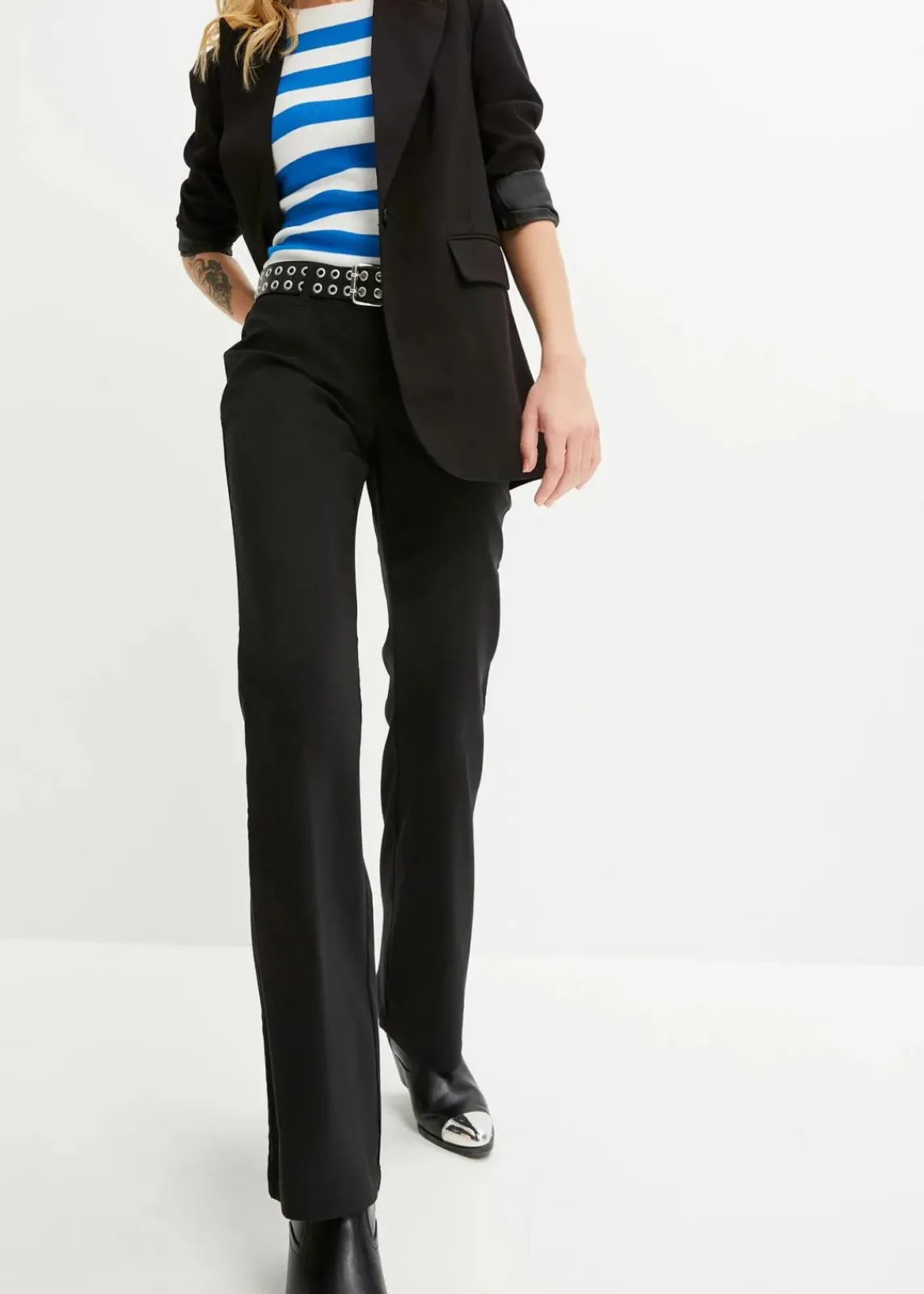 bonprix Bekleidung·Kleider|Hosen^Stretch-Hose, Bootcut schwarz