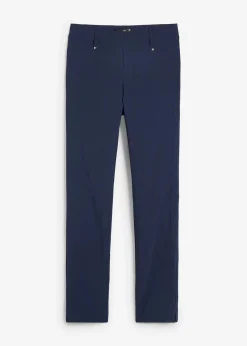 bonprix Hosen|Kurzgrößen^Stretchhose in Schlupfform dunkelblau