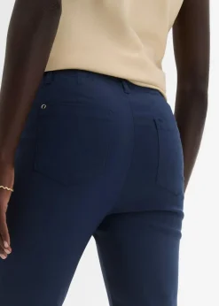 bonprix Hosen|Kurzgrößen^Stretchhose in Schlupfform dunkelblau