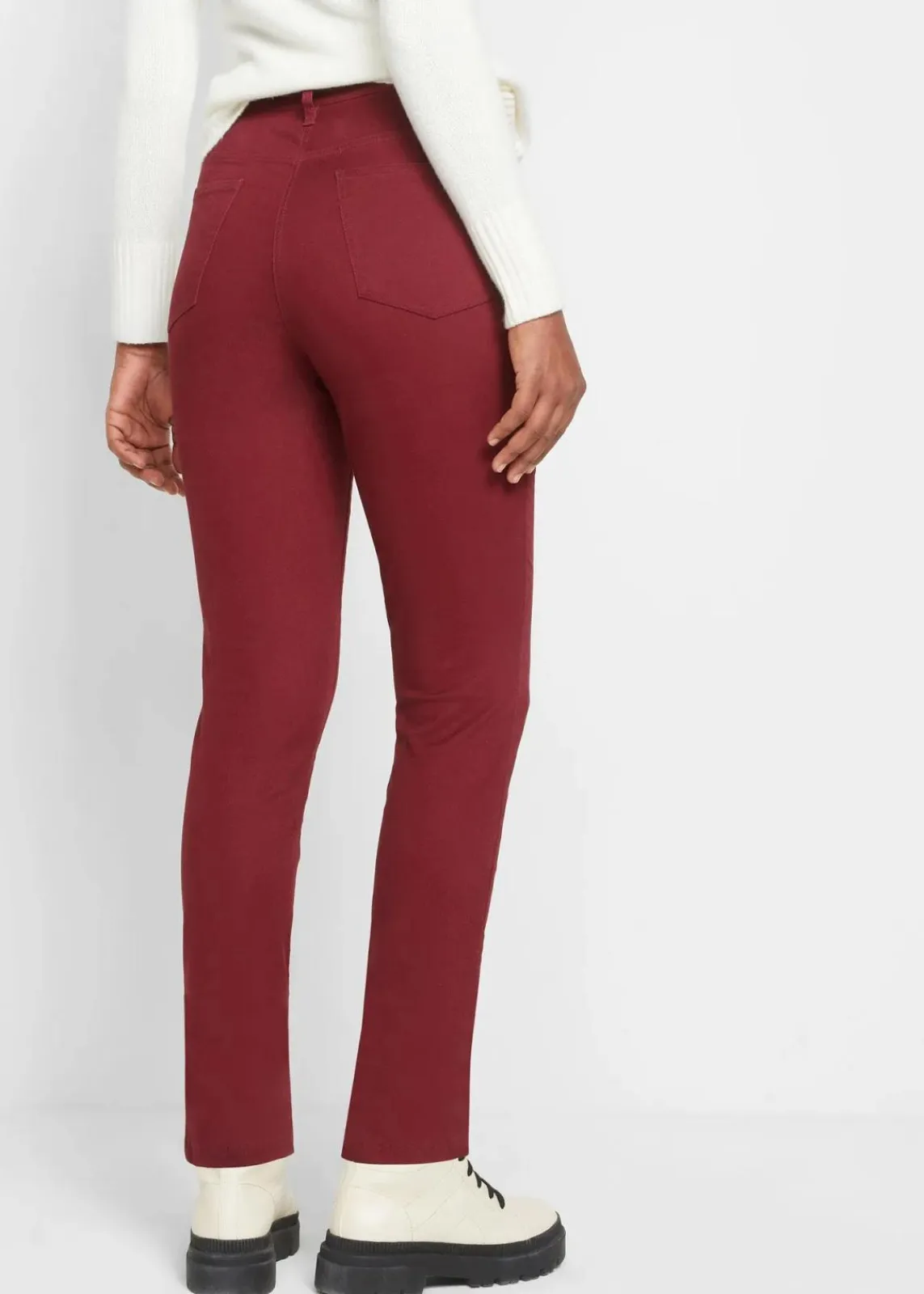 bonprix Bekleidung·Kleider|Hosen^Stretch-Hose, Slim Fit ahornrot
