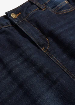 bonprix Bekleidung·Sportbekleidung|Röcke^Stretch-Jeansrock dunkelblau used