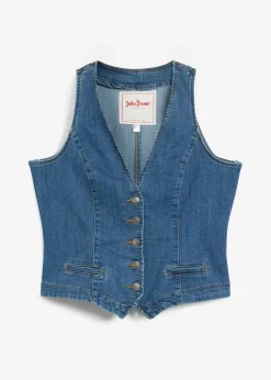 bonprix Bekleidung·Hosen|Jacken & Mäntel^Stretch-Jeansweste blau denim