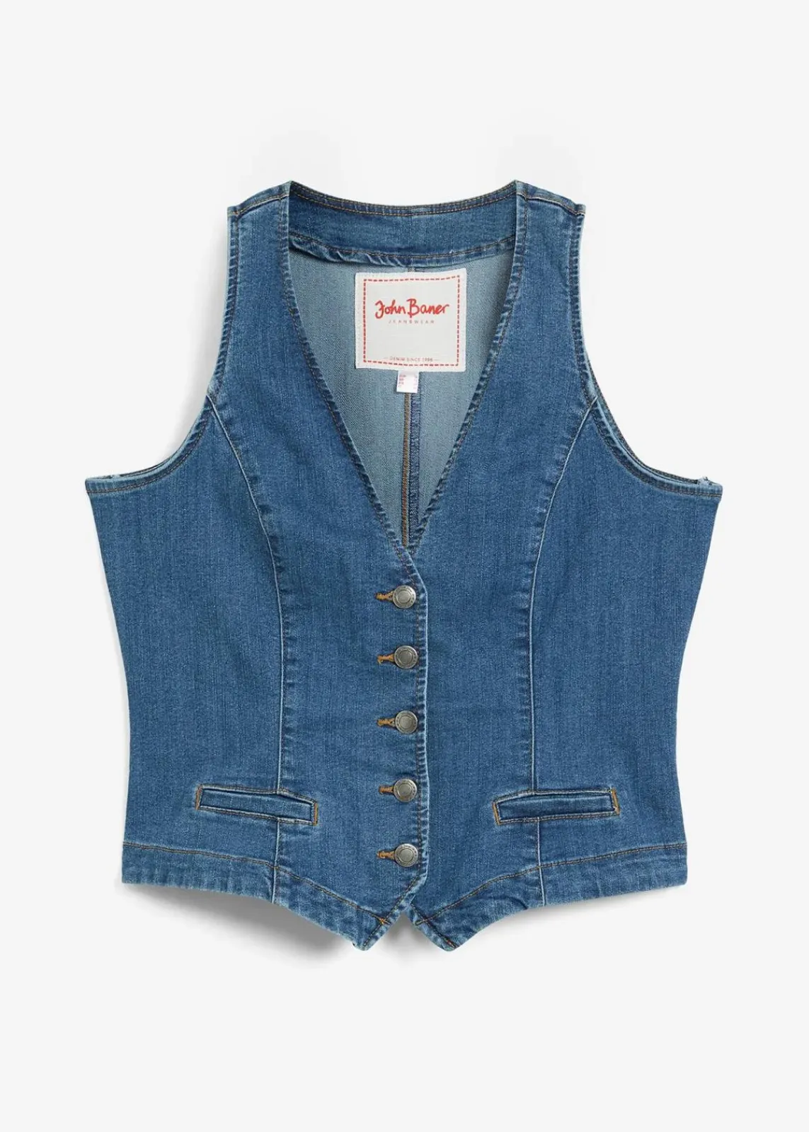 bonprix Bekleidung·Hosen|Jacken & Mäntel^Stretch-Jeansweste blau denim