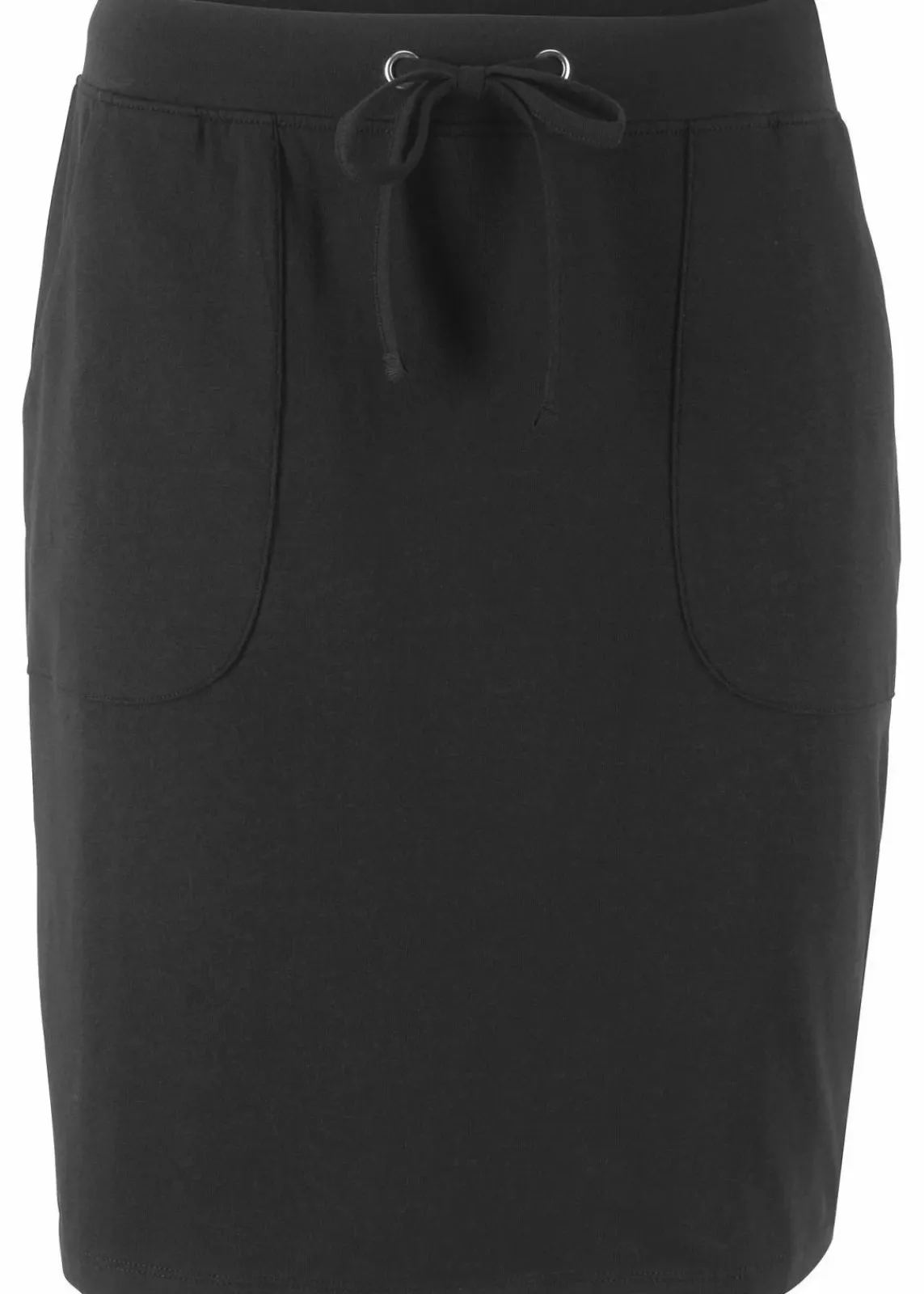bonprix Basics|Röcke^Stretch-Rock aus Bio-Baumwolle mit Stretch schwarz