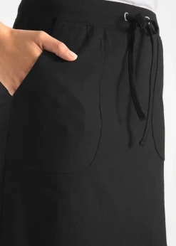 bonprix Basics|Röcke^Stretch-Rock aus Bio-Baumwolle mit Stretch schwarz