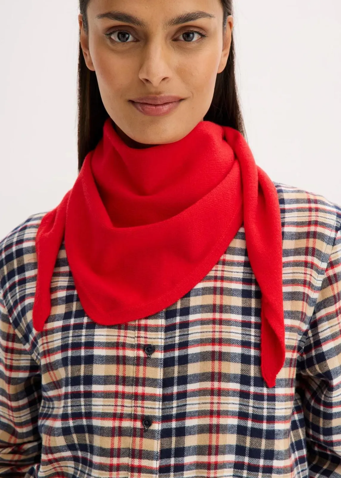 bonprix Schals & Tücher|Schuhe & Accessoires In Spezialgrößen·Tücher & Ponchos^Strick-Dreieckstuch lavarot