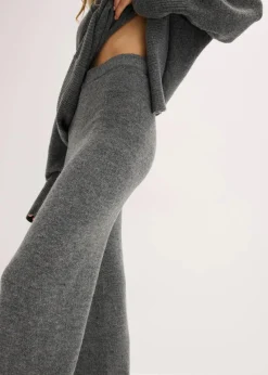 bonprix Hosen|Bekleidung·Kleider^Strickhose anthrazit meliert meliert