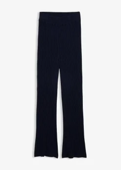 bonprix Hosen|Bekleidung·Kleider^Strickhose aus softem Viskose-Mix dunkelblau