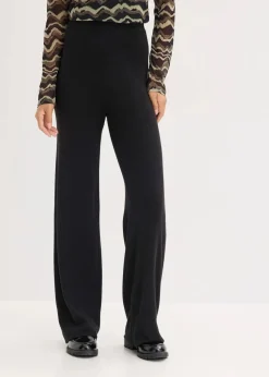 bonprix Nachhaltigere Materialien|Hosen^Strickhose aus softem Viskose-Mix schwarz