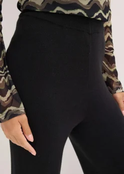 bonprix Nachhaltigere Materialien|Hosen^Strickhose aus softem Viskose-Mix schwarz